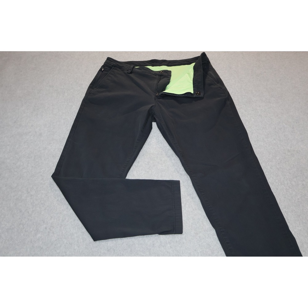 Birddogs Chino Pants Mens 36x29 Navy Blue Lined Slim Fit Stretch Golf Casual